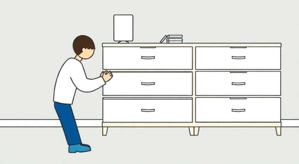 Как достать ящики из икеевской тумбы