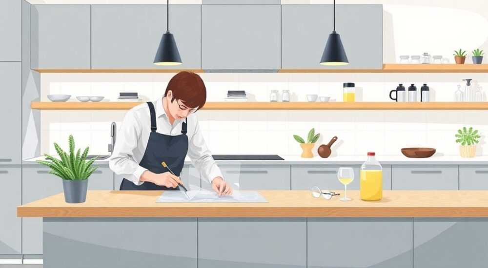 Как клеить прозрачную клеенку на стол кухонный