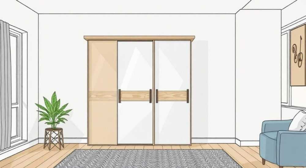 Как крепить шкаф купе к стене из гипсокартона