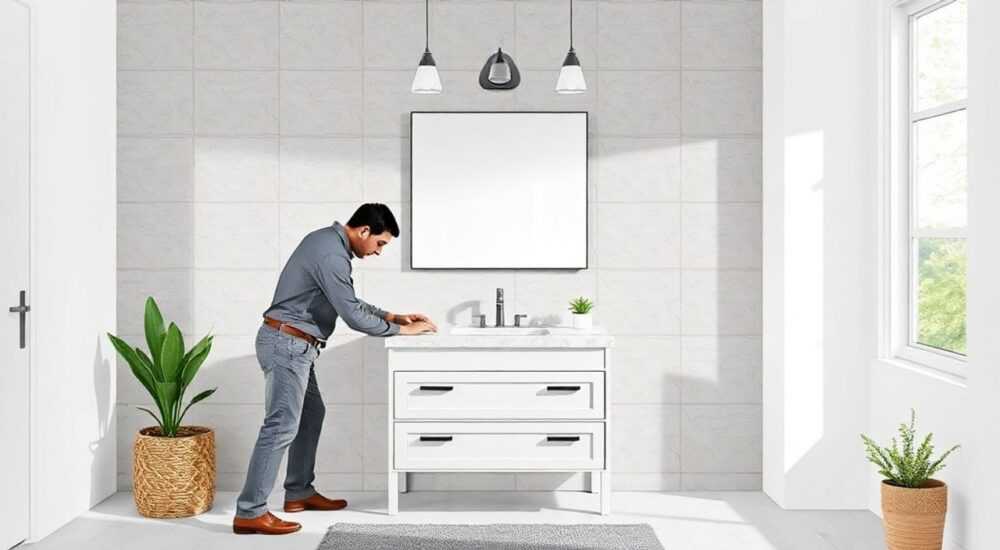 Как крепится тумба с раковиной