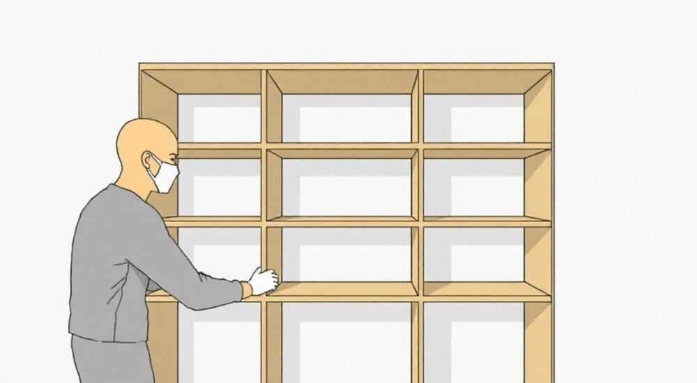 Как крепятся лдсп полки на гардеробную систему