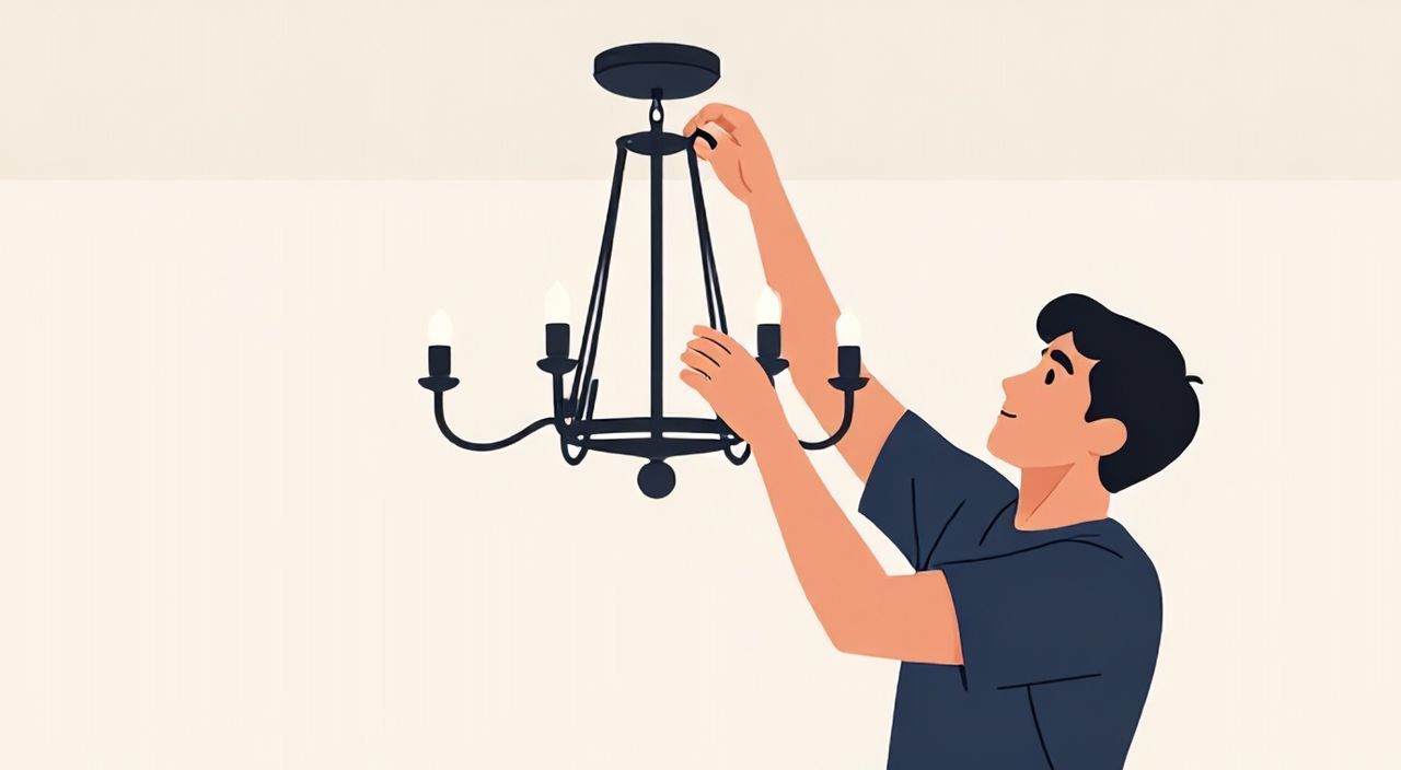 Как на люстру повесить шарики