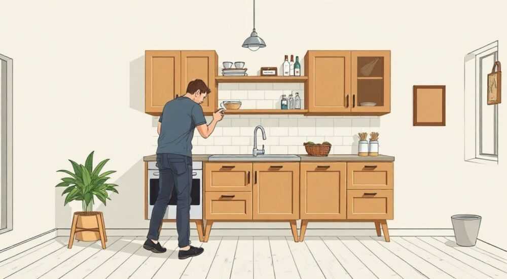 Как на старом кухонном гарнитуре сделать ножки
