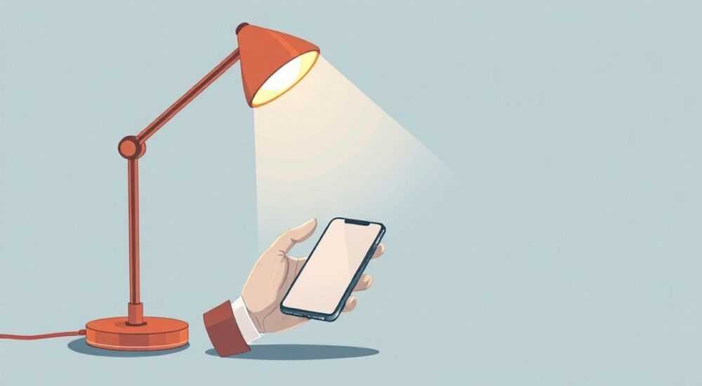 Как настроить телефон на светильник