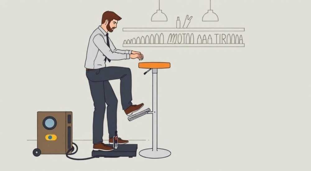Как опустить барный стул с газлифтом