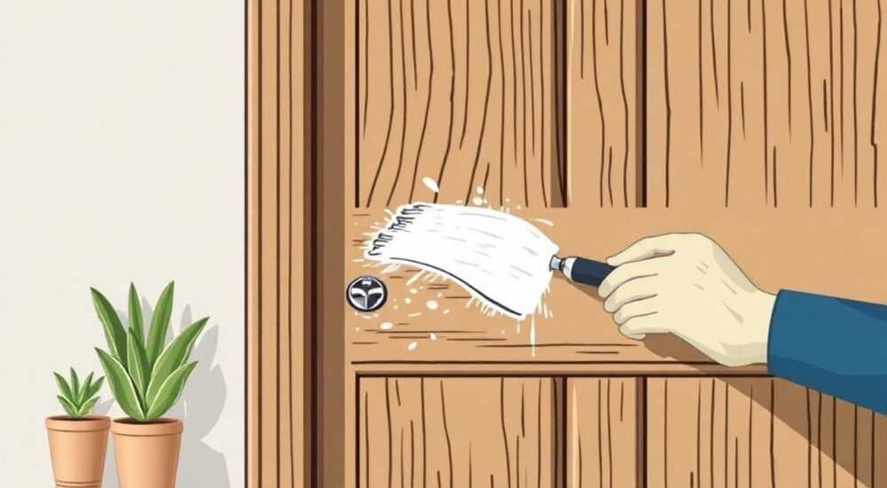 Как отреставрировать сколы на деревянной двери