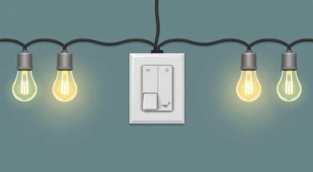 Как подключать светильники с выключателем