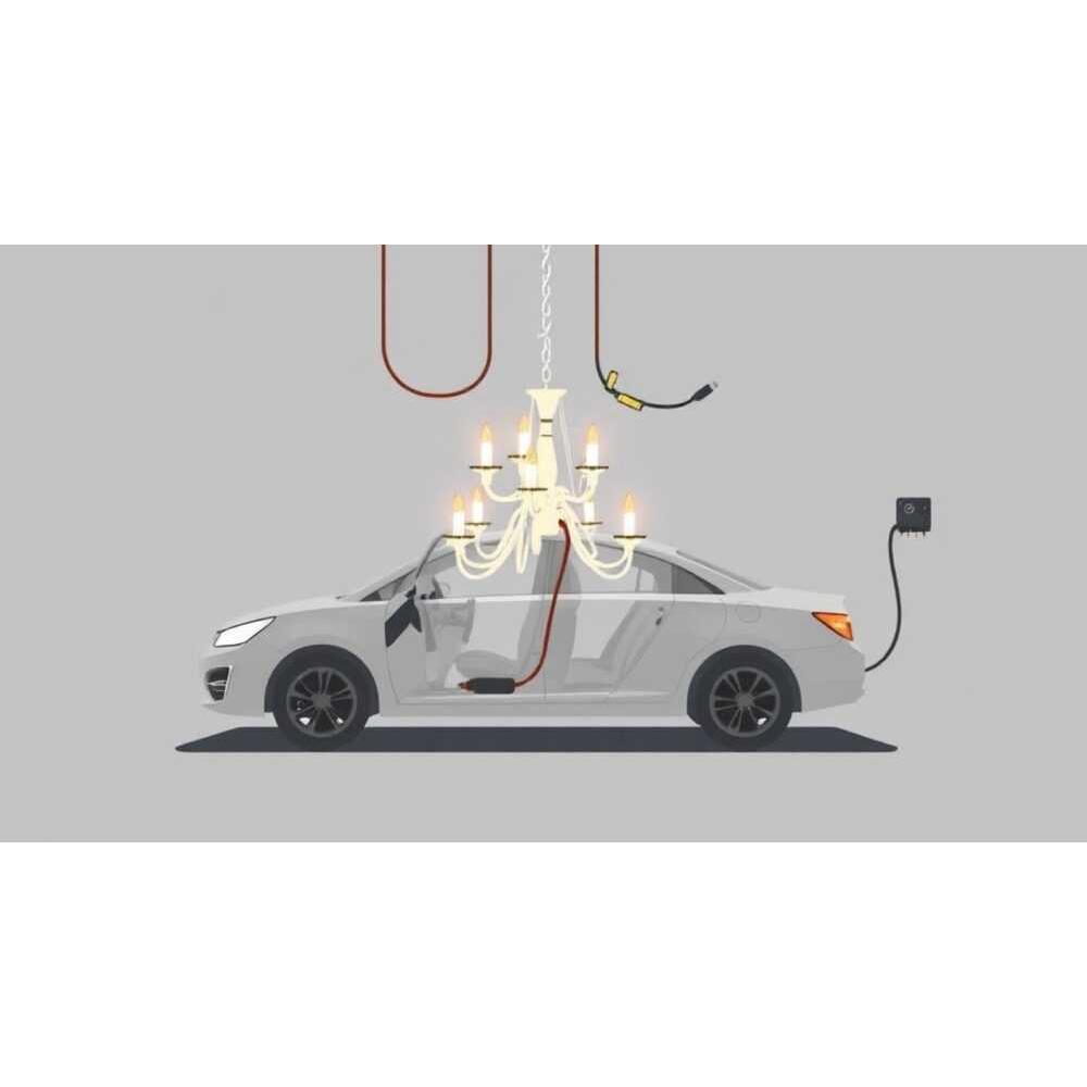 Как подключить автомобильную люстру через реле