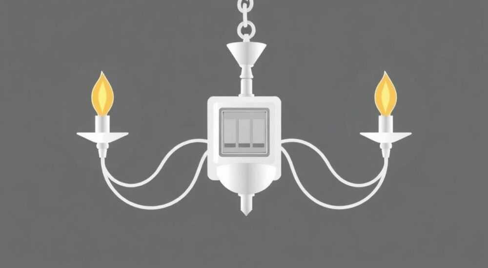 Как подключить люстру с двойным выключателем к трем проводам