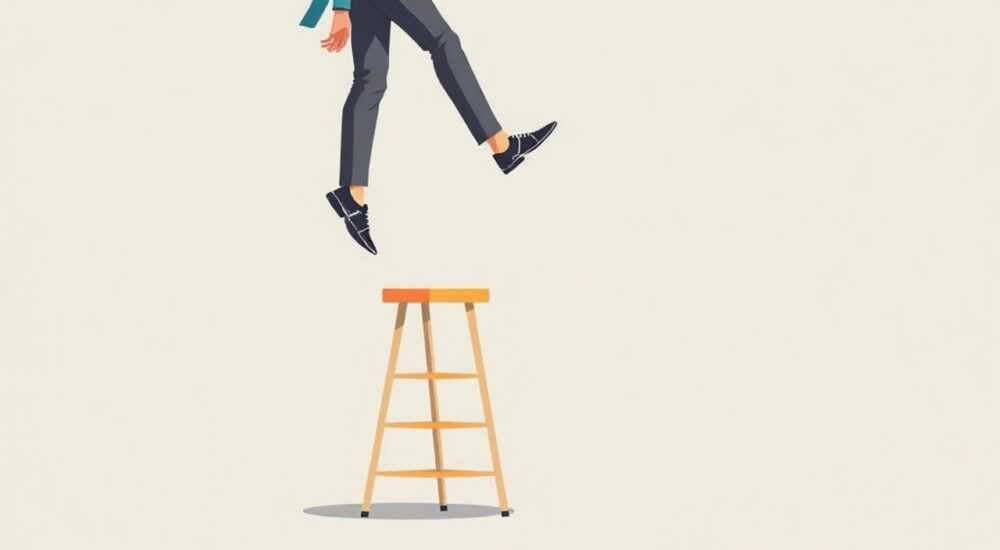Как поднимают человека на пальцах на табурете