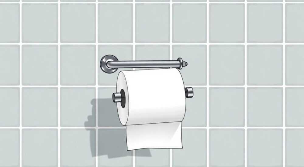 Как прикрутить держатель для туалетной бумаги на плитку