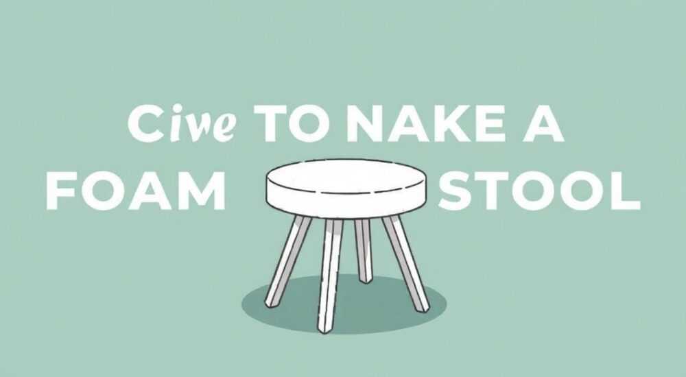 Как сделать пуфик из поролона своими