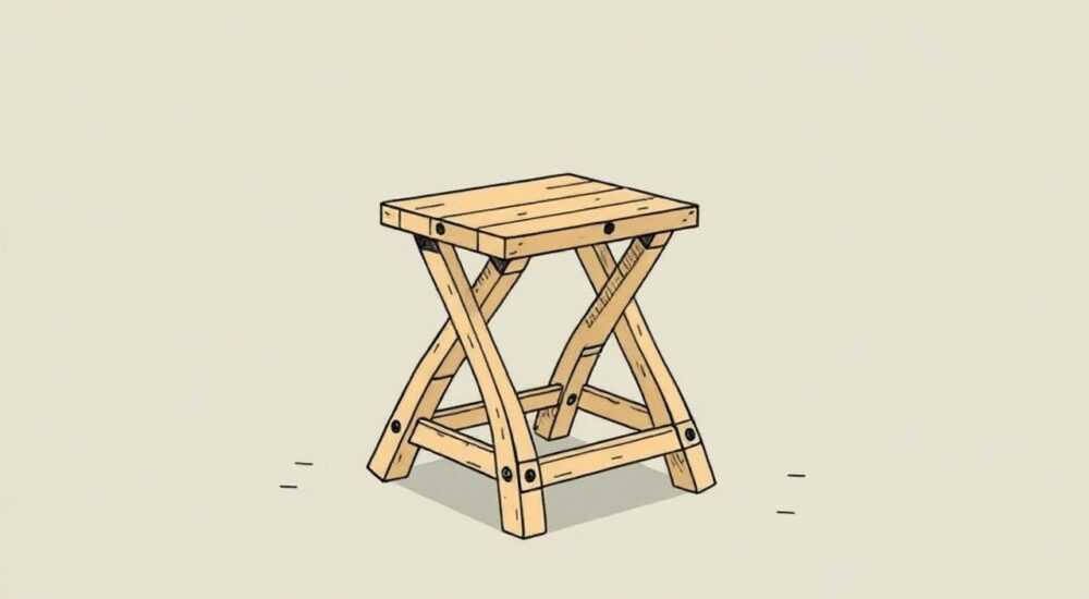 Как сделать складной табурет своими руками для рыбалки