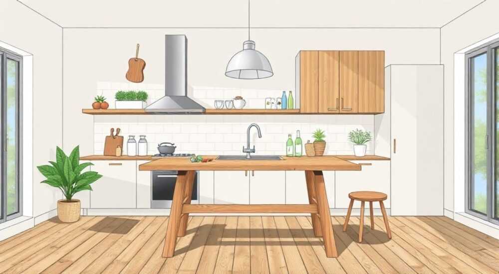 Как сделать стол своими руками из дерева кухонный обеденный