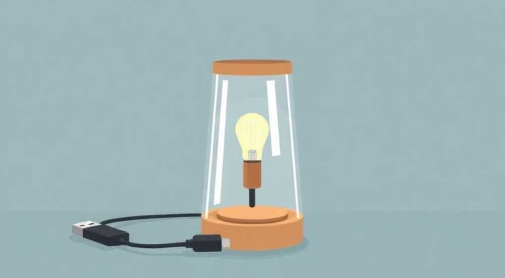 Как сделать светильник от usb