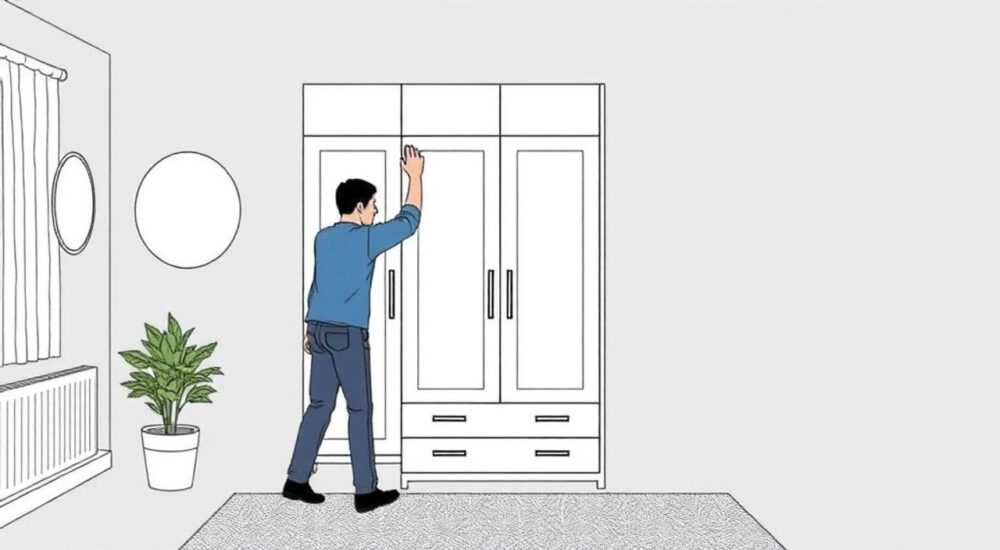 Как снять двери с икеевского шкафа купе