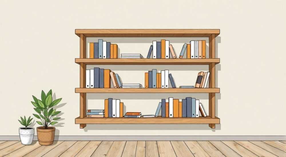Как собрать книжный стеллаж из досок