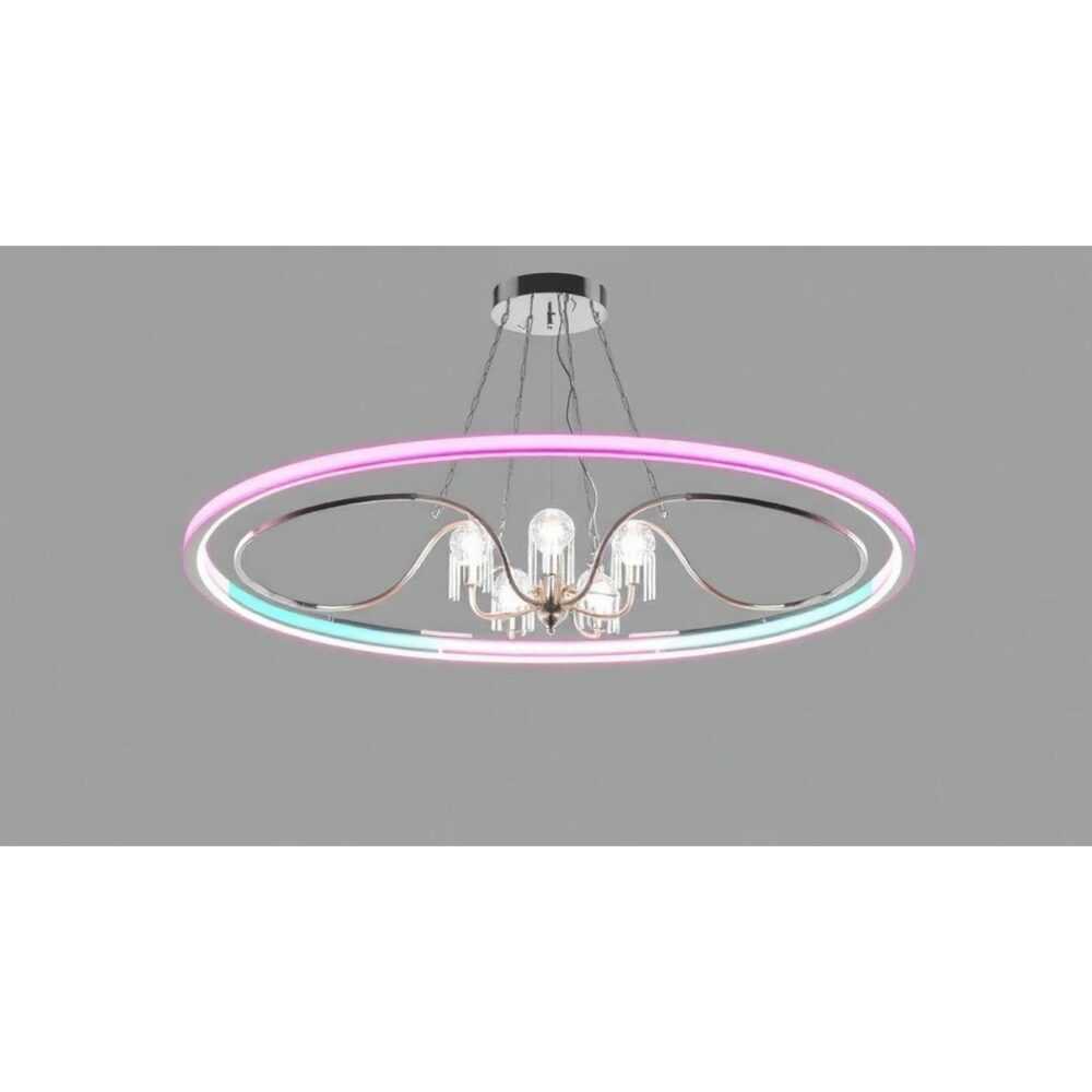 Как собрать люстру oval rgb 75w 5s