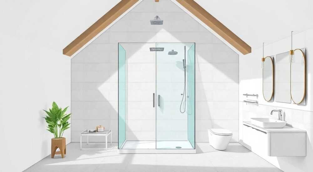 Как собрать ширму душевую стеклянную loft new
