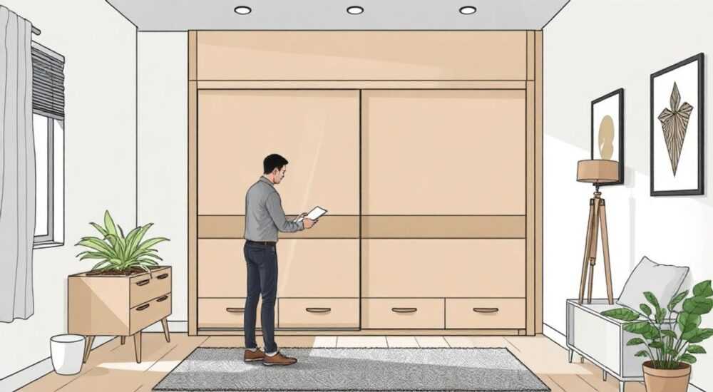 Как собрать шкаф купе в маленьком пространстве
