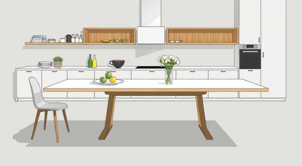 Как собрать стол кухонный раздвижной buoni