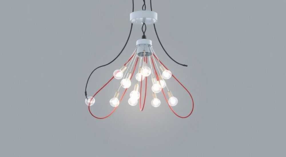 Как соединить провода на люстре led
