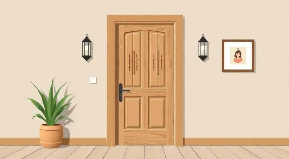 Как укрепить деревянную дверь от перекоса