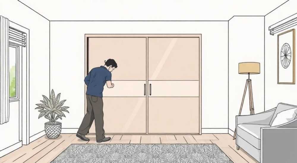 Как установить шкаф купе если неровные стены
