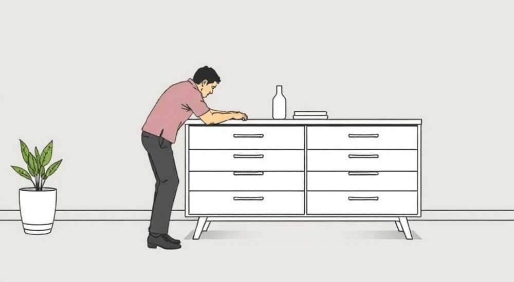 Как установить выдвижные полозья на комод