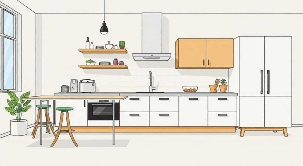 Как вкрутить ножки к кухонному гарнитуру