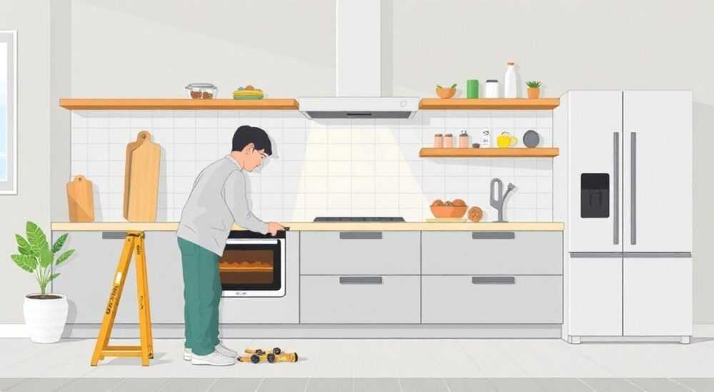 Как встроить духовку в кухонный гарнитур своими