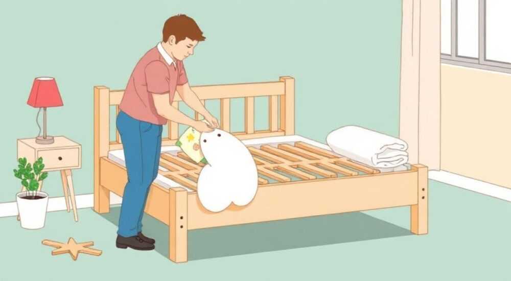 Как вытащить рейки с детской кровати