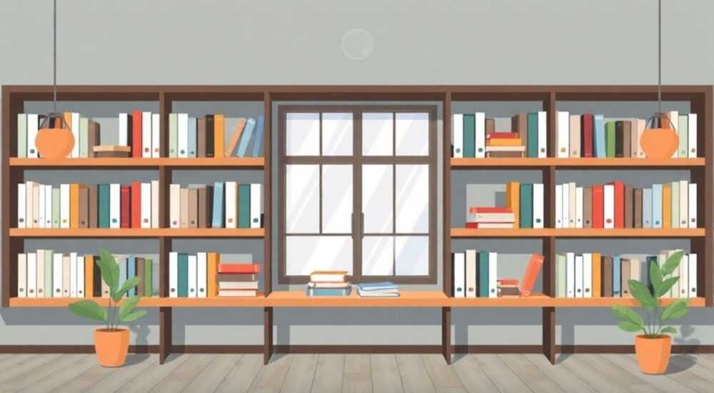 Как закрыть открытые стеллажи с книгами