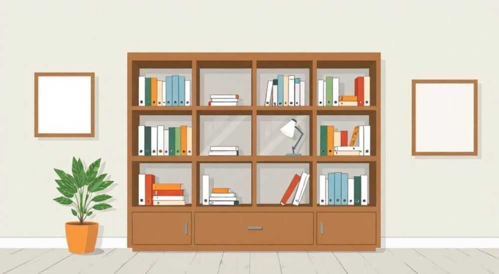 Как закрыть стеллаж с книгами