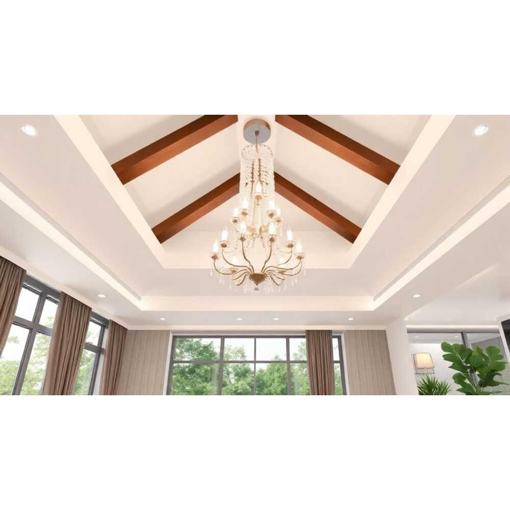 Какие люстры используются для натяжных потолков
