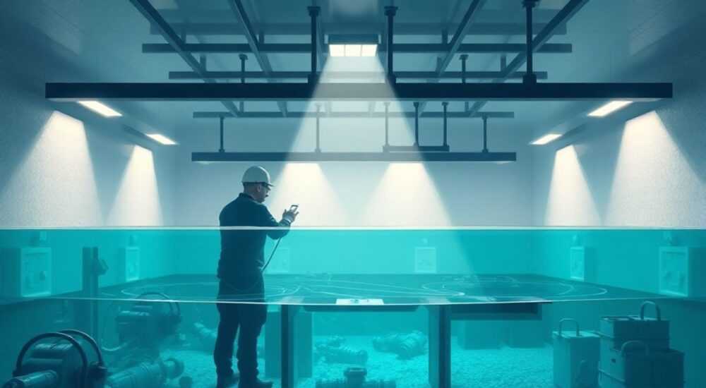 Какие светильники применяются для освещения при работе обслуживающего персонала внутри бака