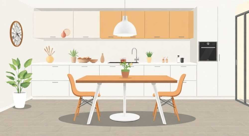 Какой высоты стандартный кухонный стол