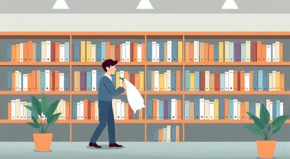 Кто должен мыть стеллажи книги в библиотеке
