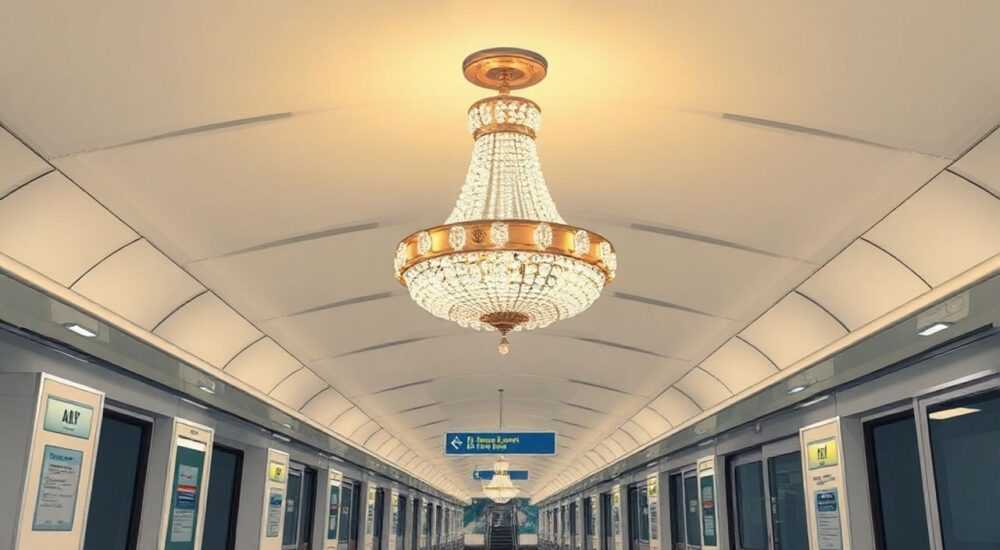 Купить люстру потолочную как в метро автово