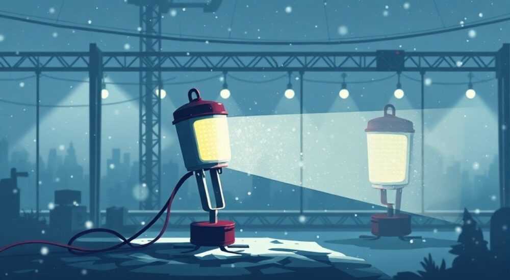 На какое напряжение должны подключаться переносные светильники при работе в особо неблагоприятных