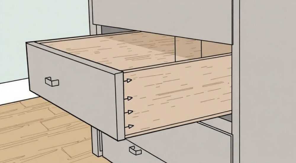 Направляющие в ящиках комода как крепить