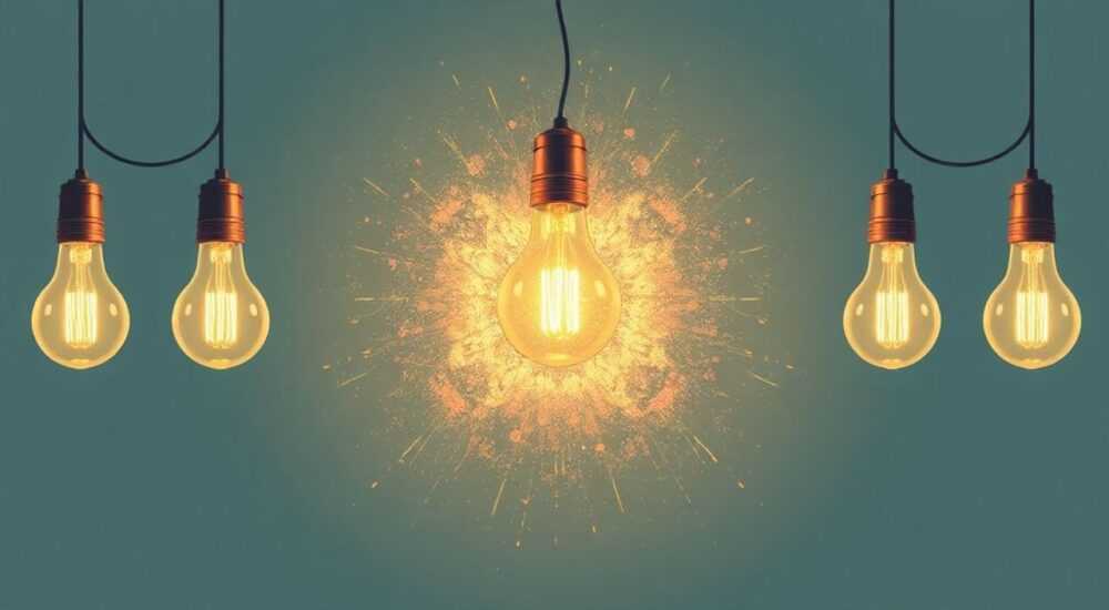 Почему при включении люстры взрываются лампочки
