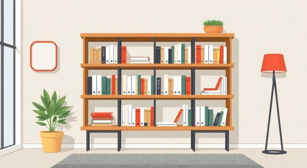 Сколько стоит стеллаж для книг средний