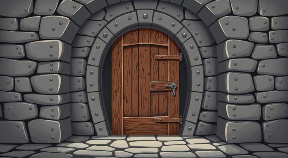 Старая деревянная дверь в вайтране как открыть