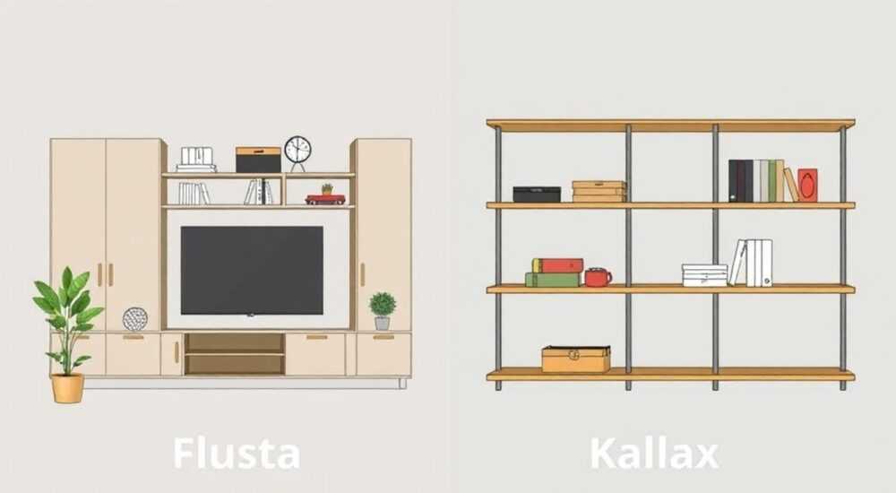 Стеллаж флюста или каллакс что лучше