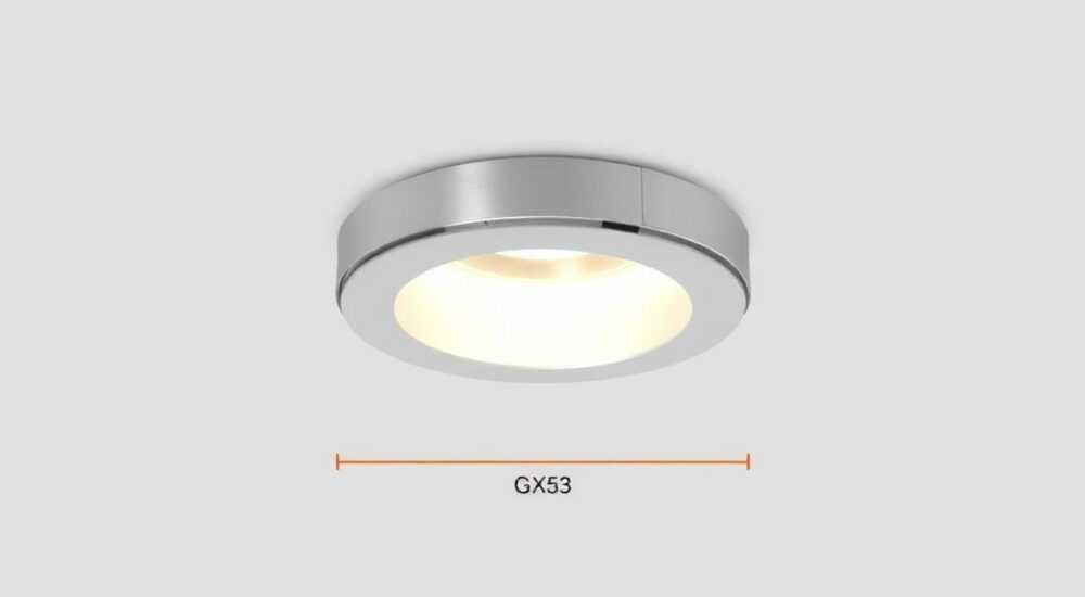 Светильник под gx53 какое отверстие