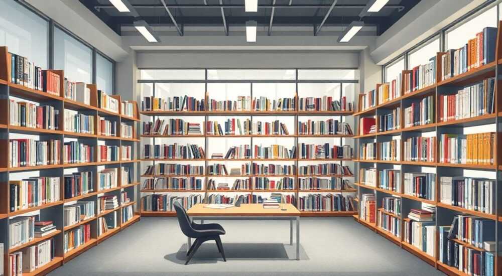 В библиотеке 140 стеллажей на каждом из которых помещается по 90 книг