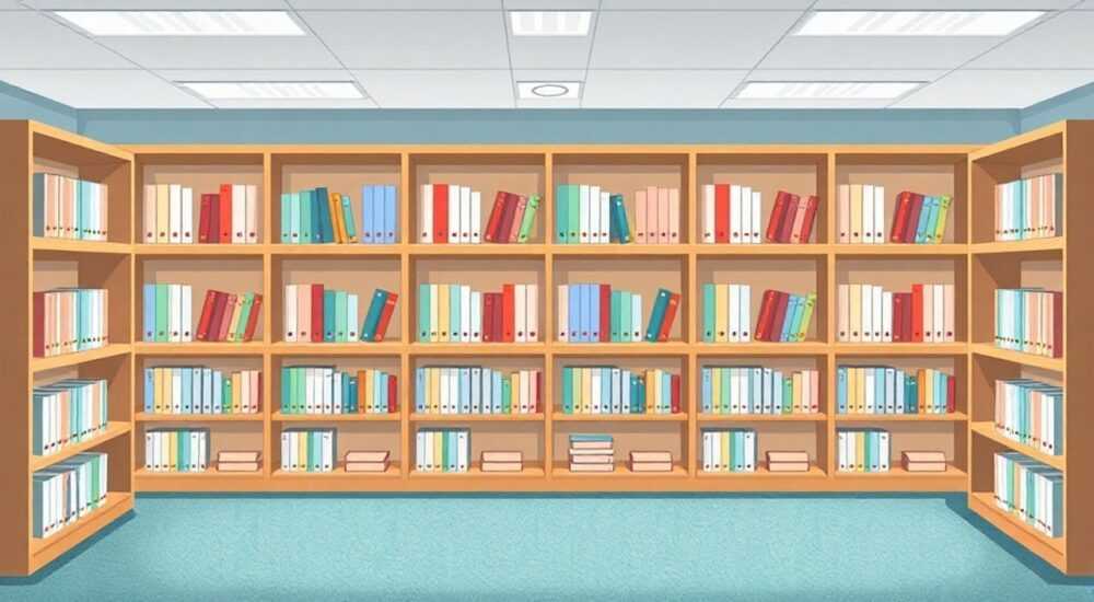 В школьной библиотеке 16 стеллажей с книгами на каждом по 8 полок ученику сообщили что нужный