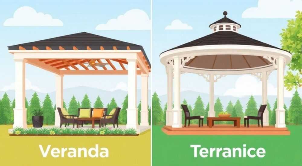 Чем отличается веранда от беседки и террасы