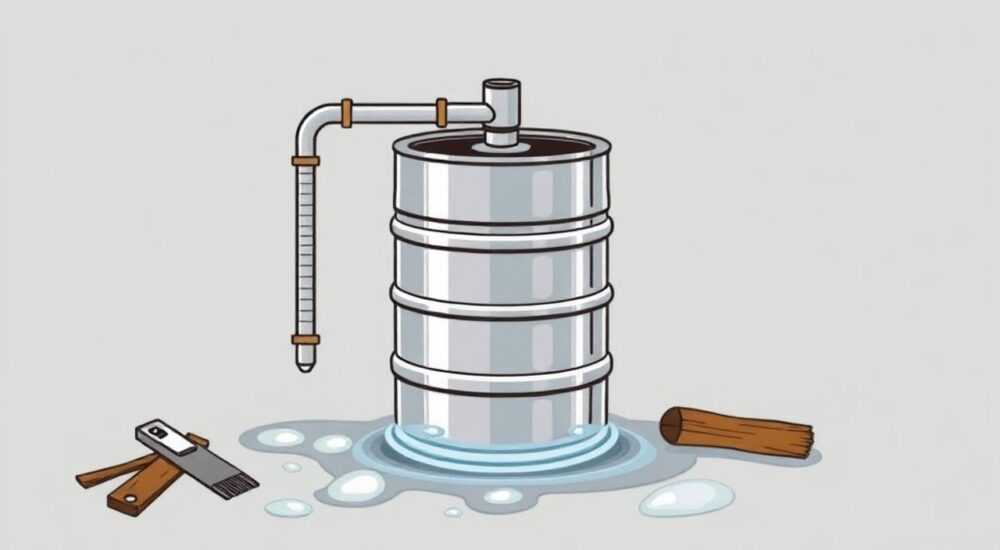 Чем заклеить металлическую бочку для воды на дачу своими руками